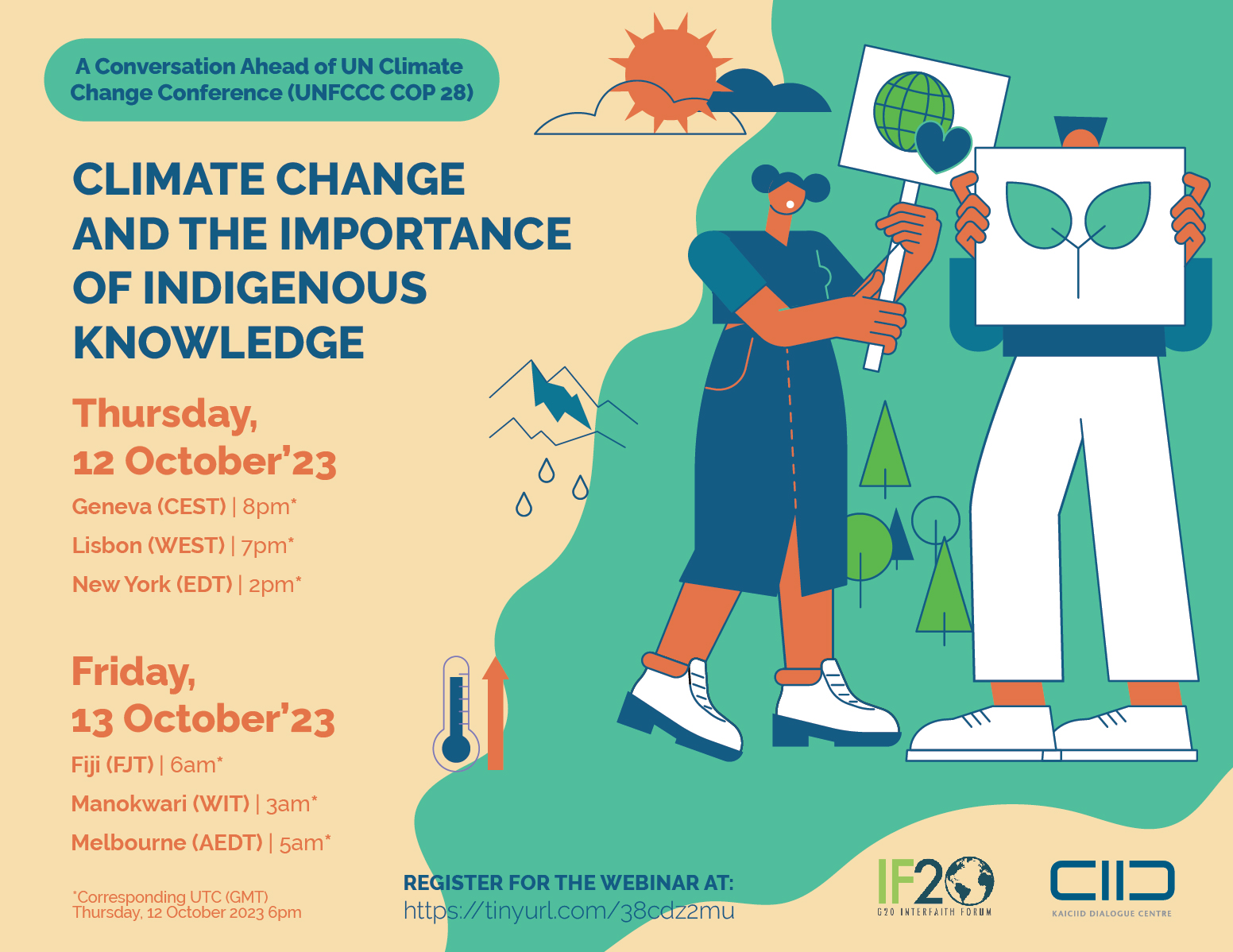 Webinar Climate Change and Indigenous Knowledge Thursay 12 October 2023, UTC 6pm