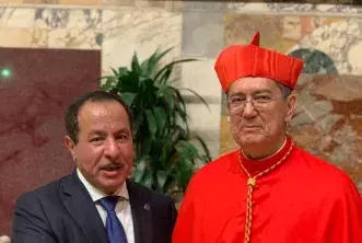 KAICIID Secretary General and Cardinal Ayuso 